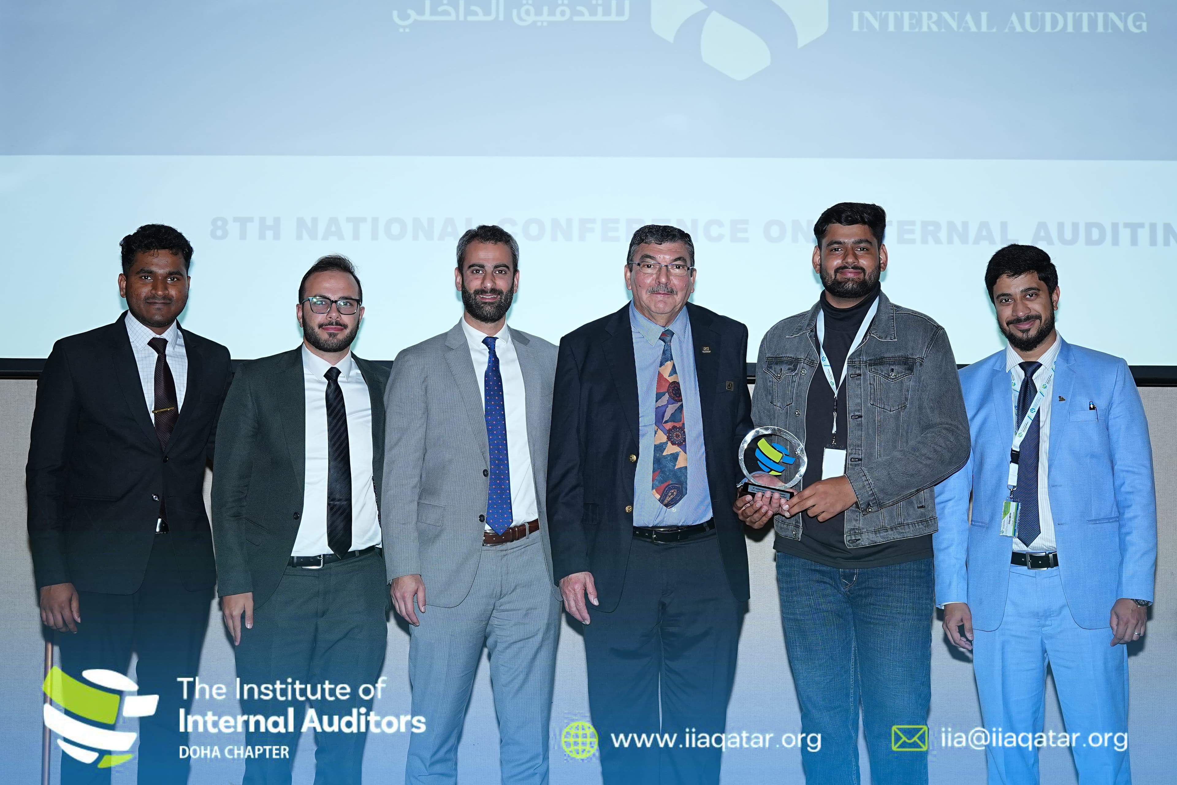 Award presentation to a young professional at a national conference