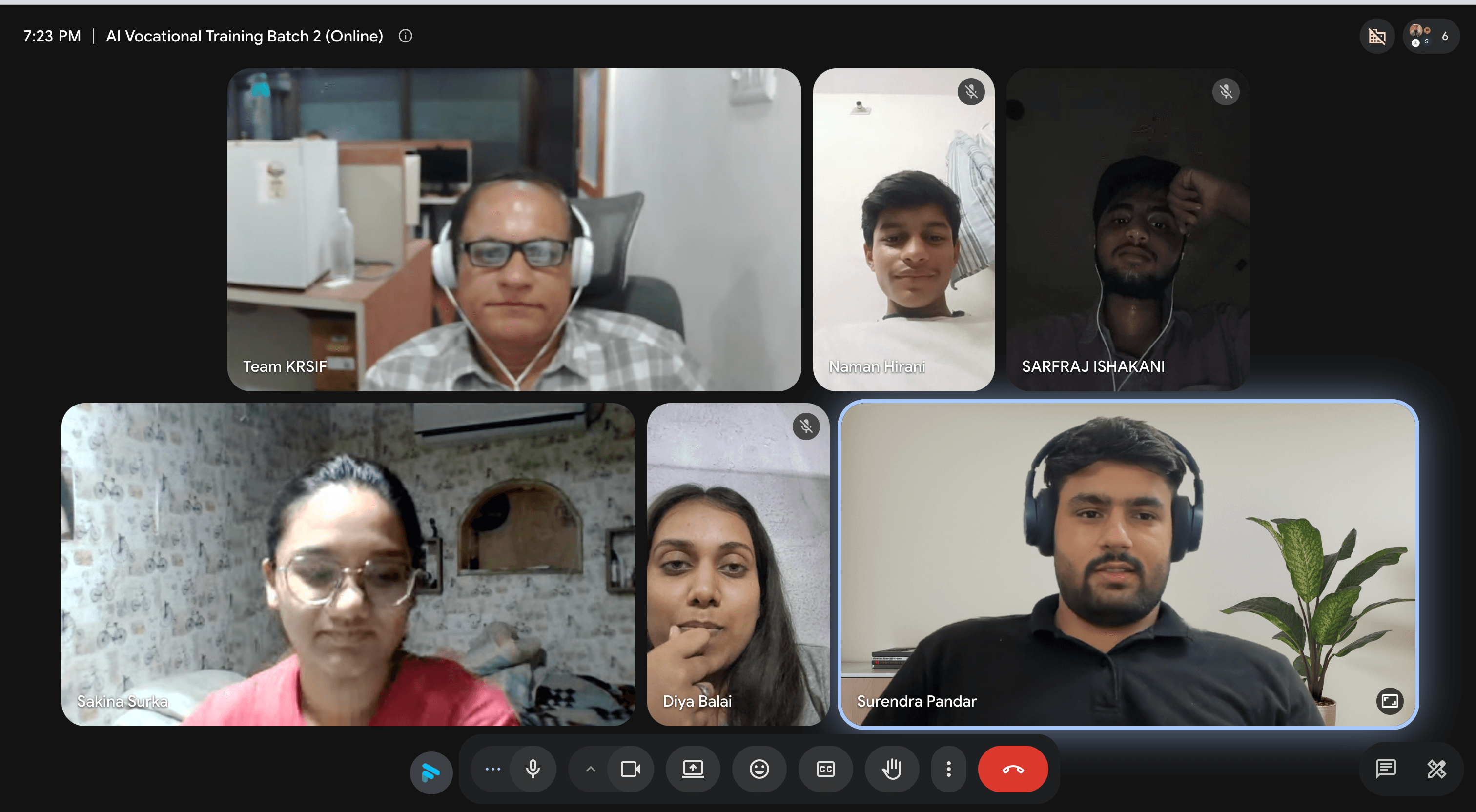 Students and professionals in an AI Launchpad training session