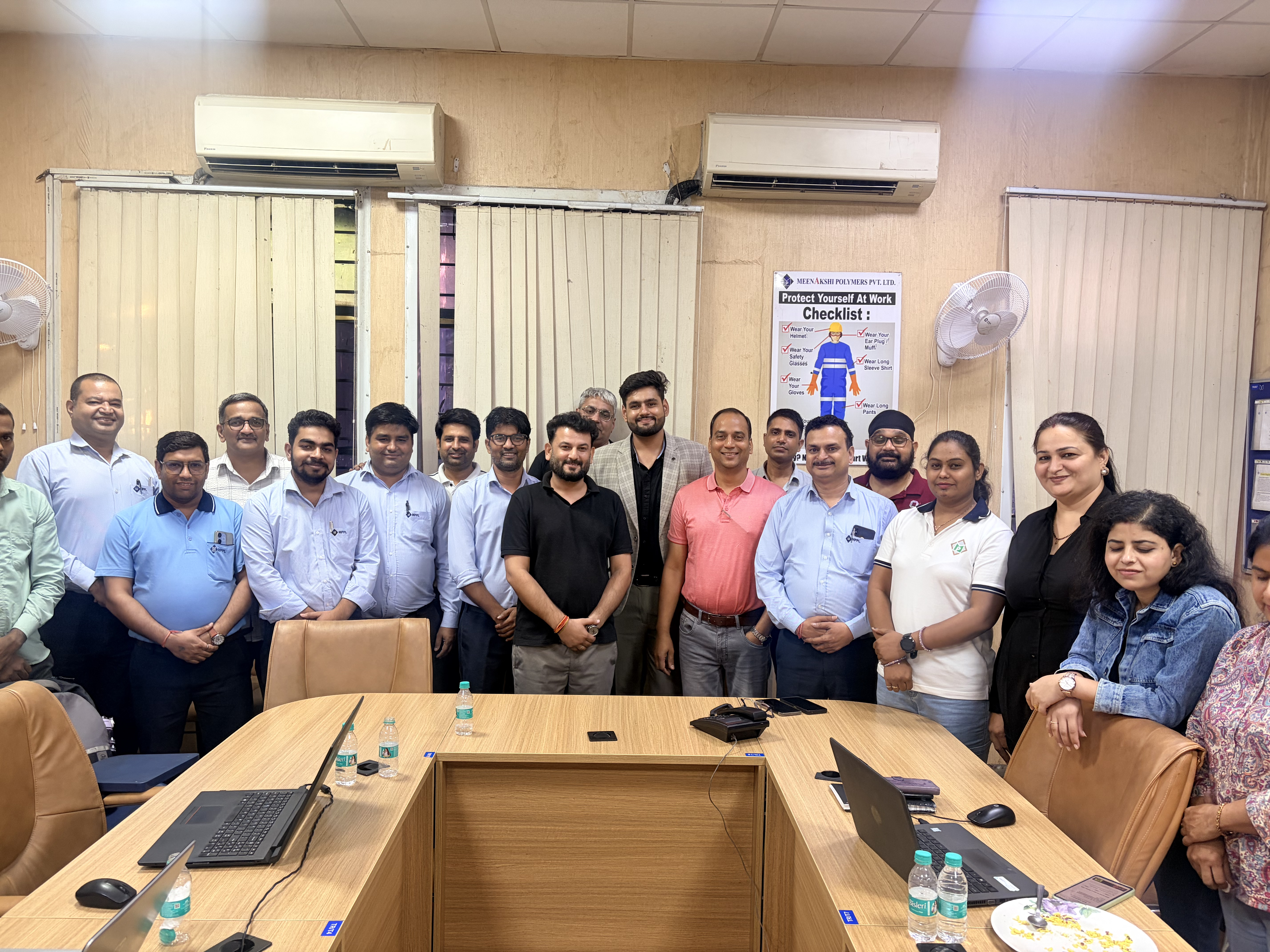 Meenakshi Polymers leadership team after a Google Workspace AI session