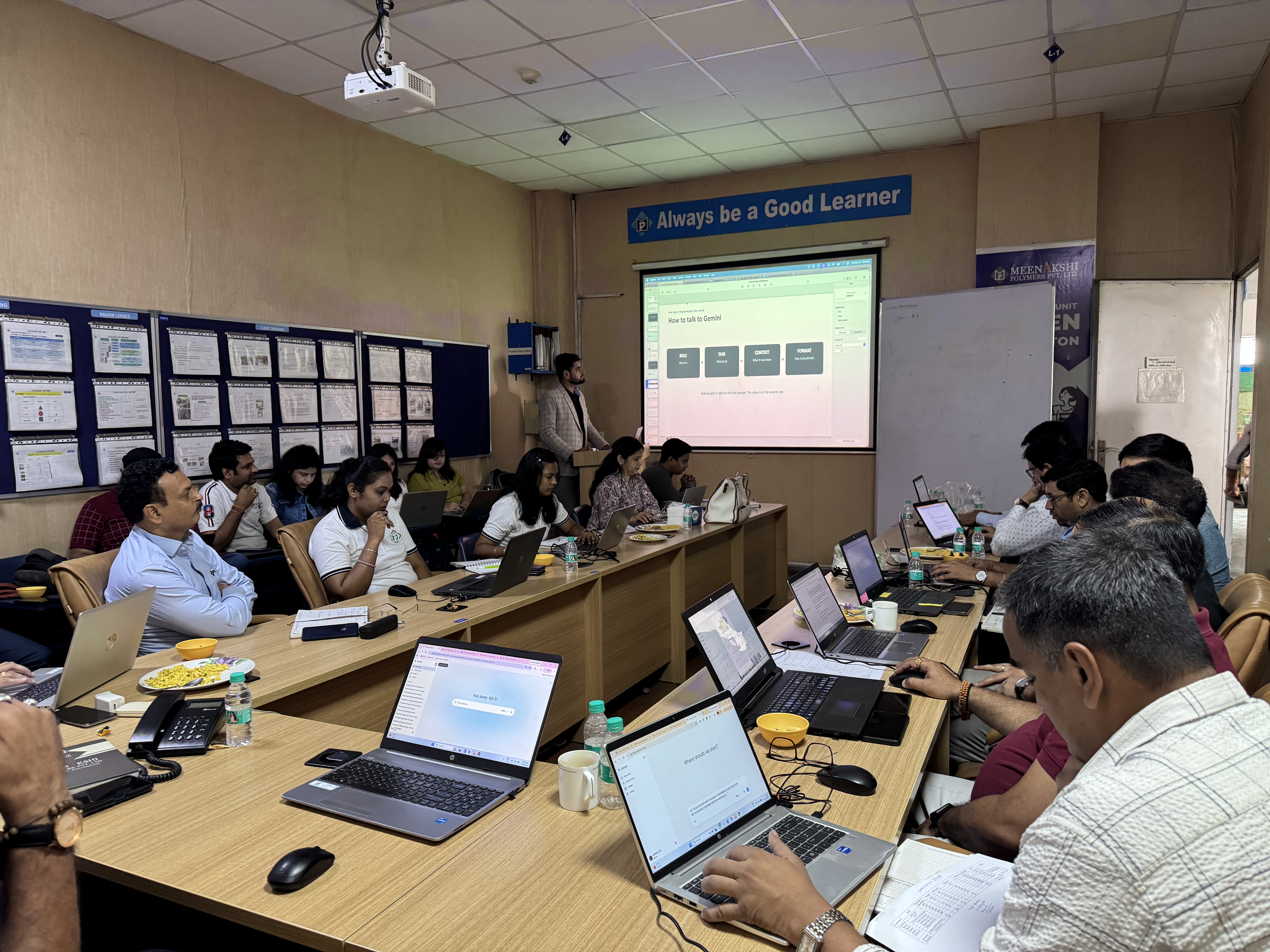 Meenakshi Polymers leadership exploring Gemini in Google Workspace